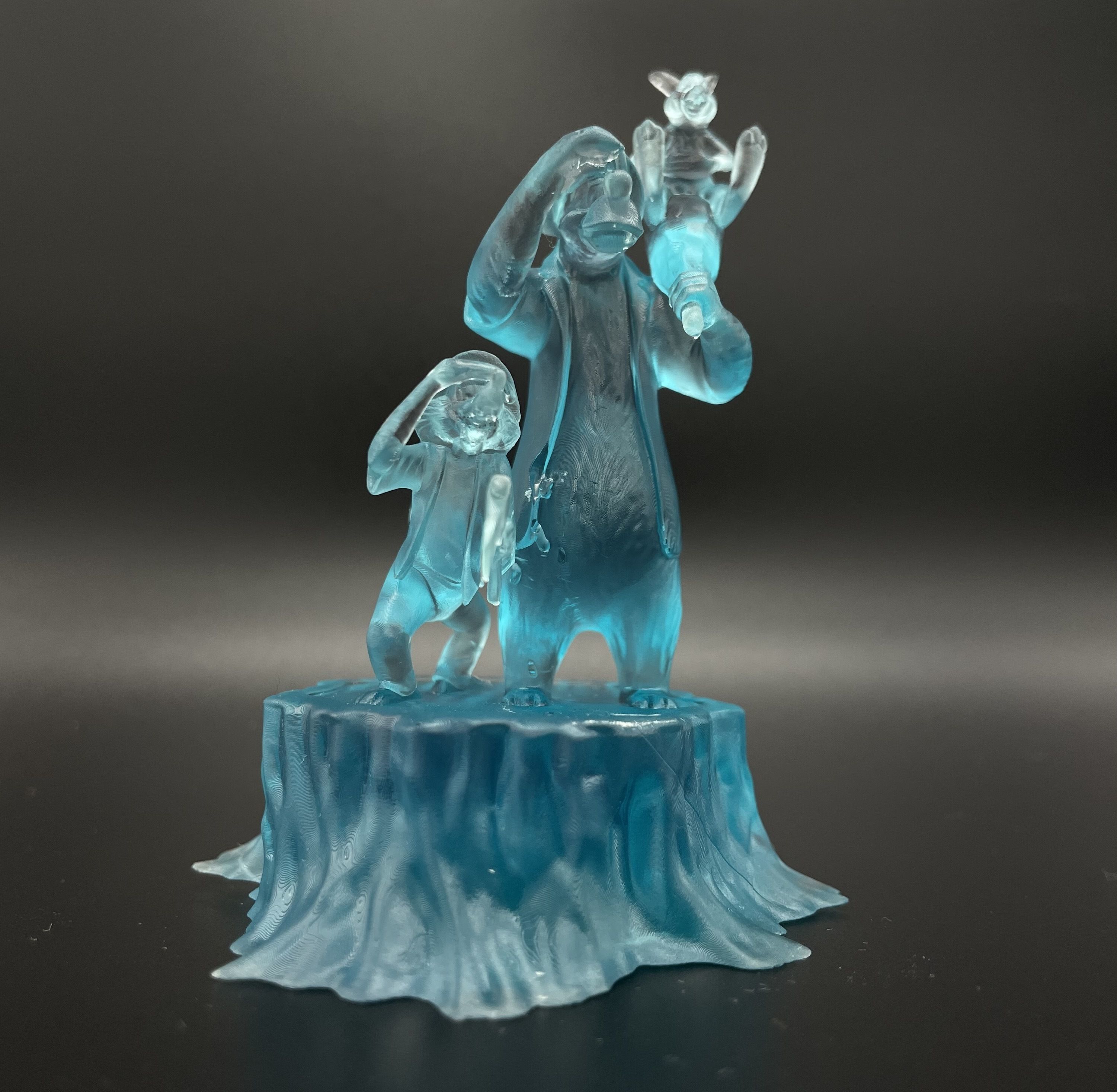 Splash Mountain Statue with Brer Fox Brer Bear and Brer Rabbit 3D model ...