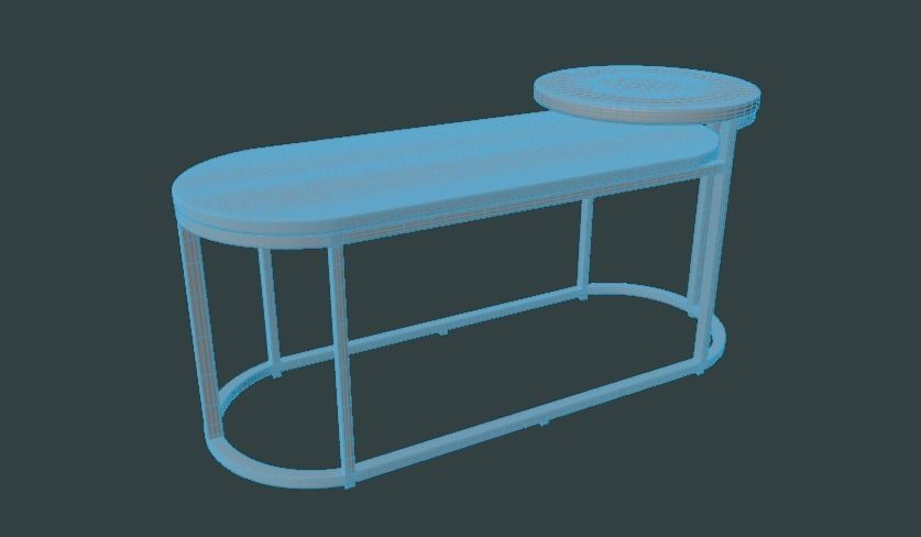 Beside Table 3D model_11