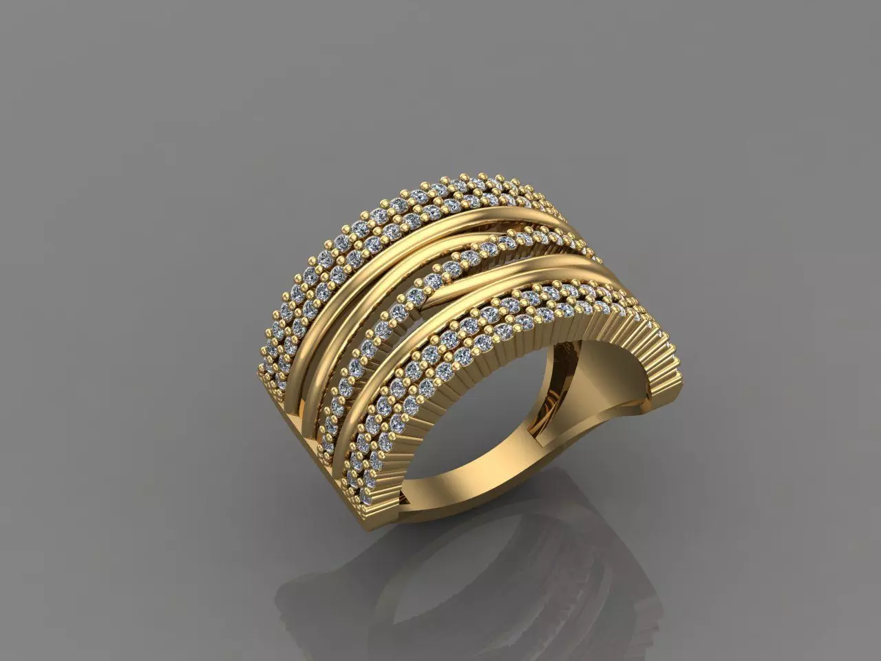 Women Ring With Stone 3DM Mix Print Model 3D print model_0