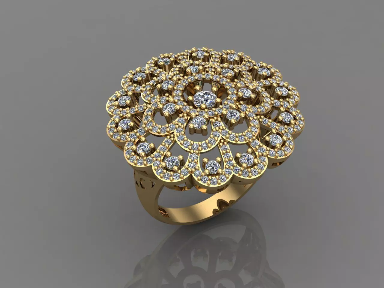 Women Ring With Stone 3DM Mix Print Model 3D print model