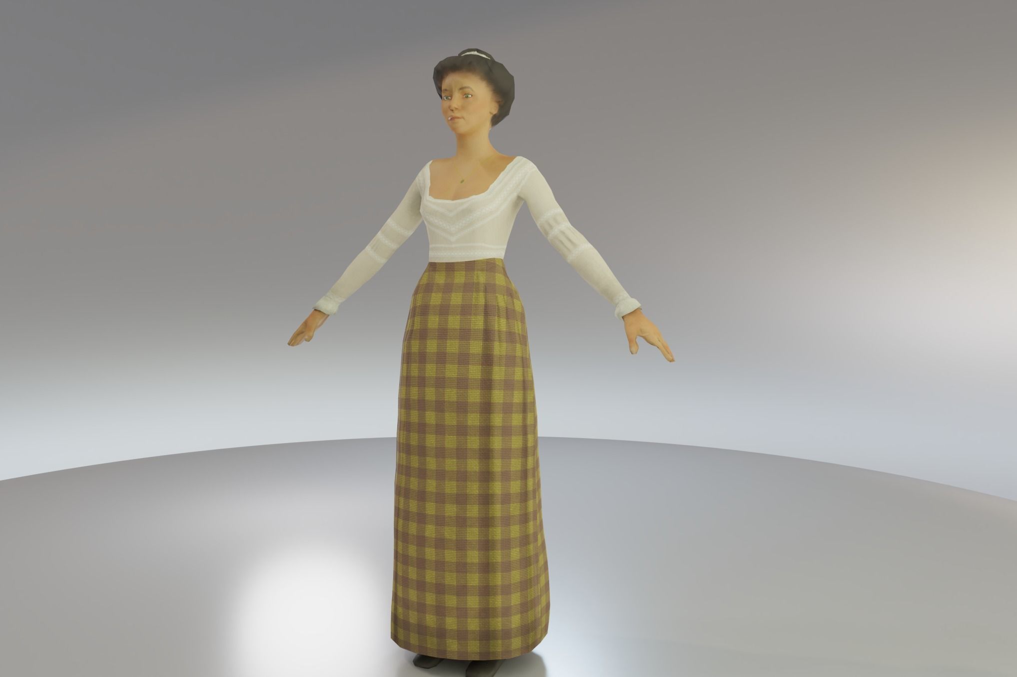 Low Poly Victorian Civilians 3D Model Collection_16