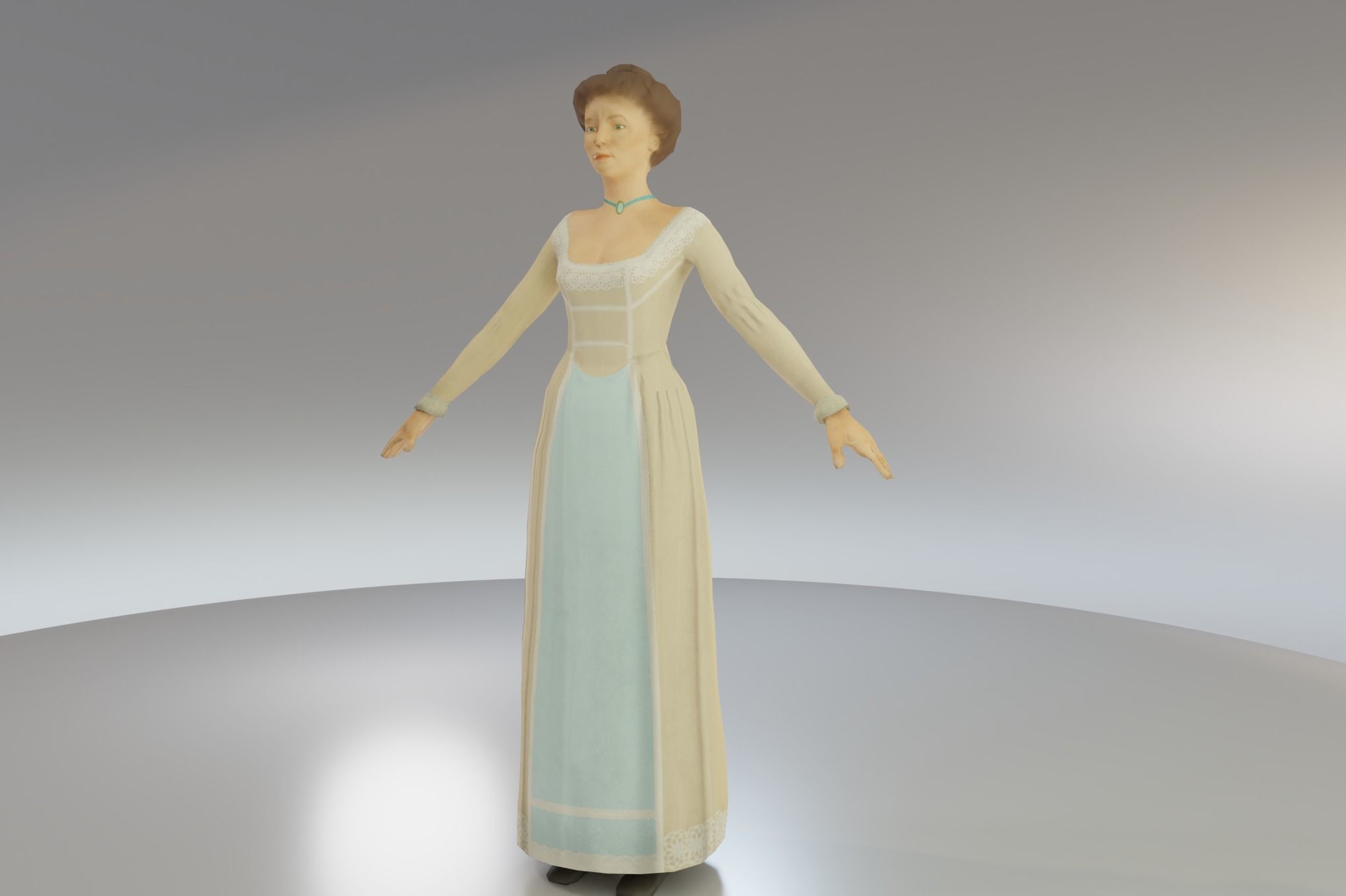 Low Poly Victorian Civilians 3D Model Collection_13