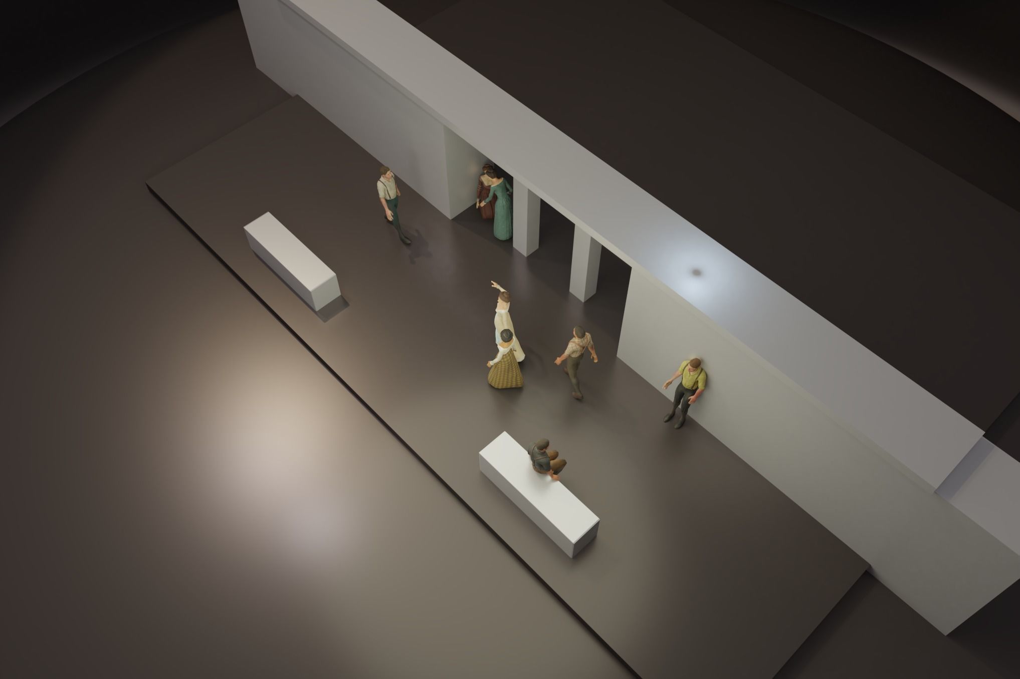 Low Poly Victorian Civilians 3D Model Collection_3