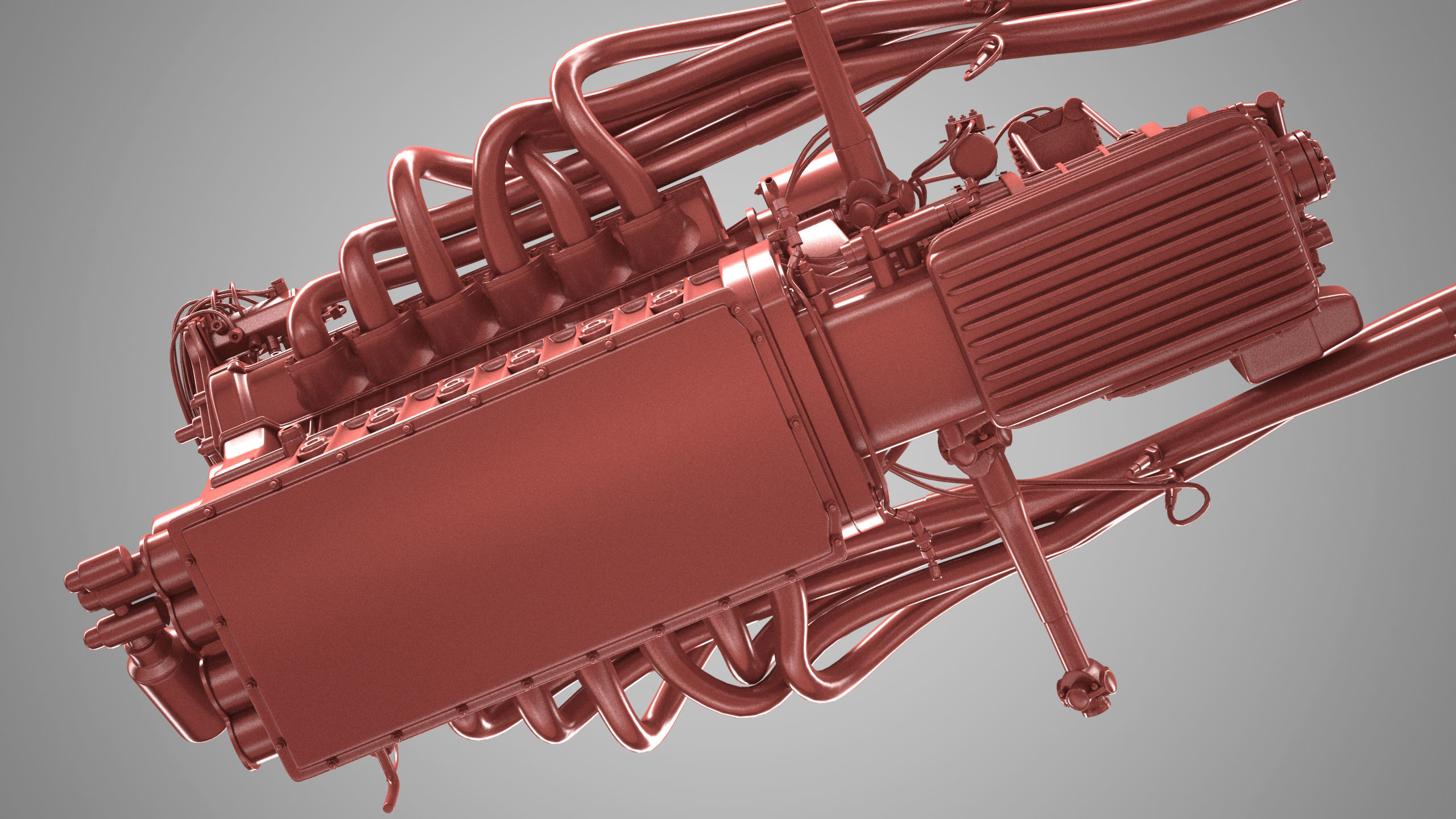 Ferrari 312 P Engine - 3 liter 3D print model_20
