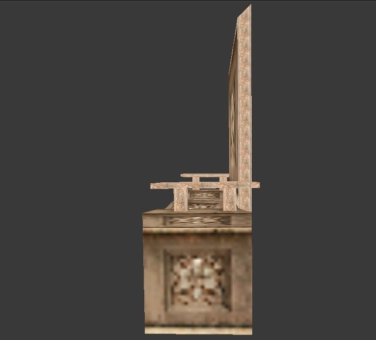 Gerudo Palace Platform Free low-poly 3D model_4
