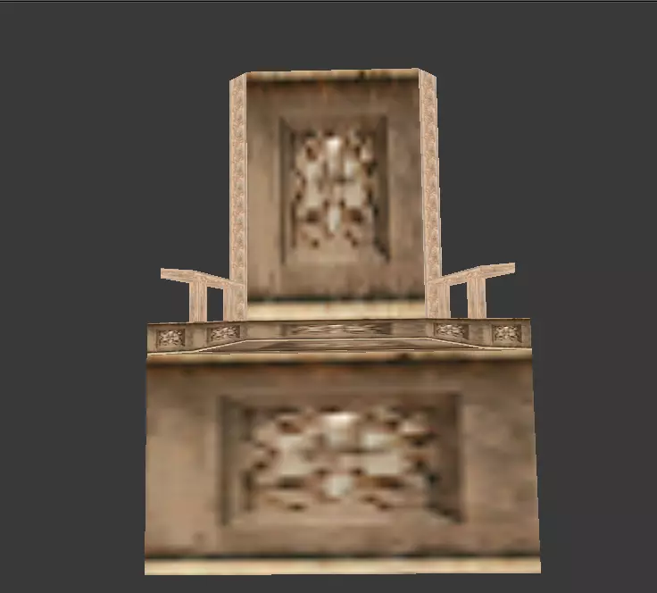 Gerudo Palace Platform Free low-poly 3D model_0