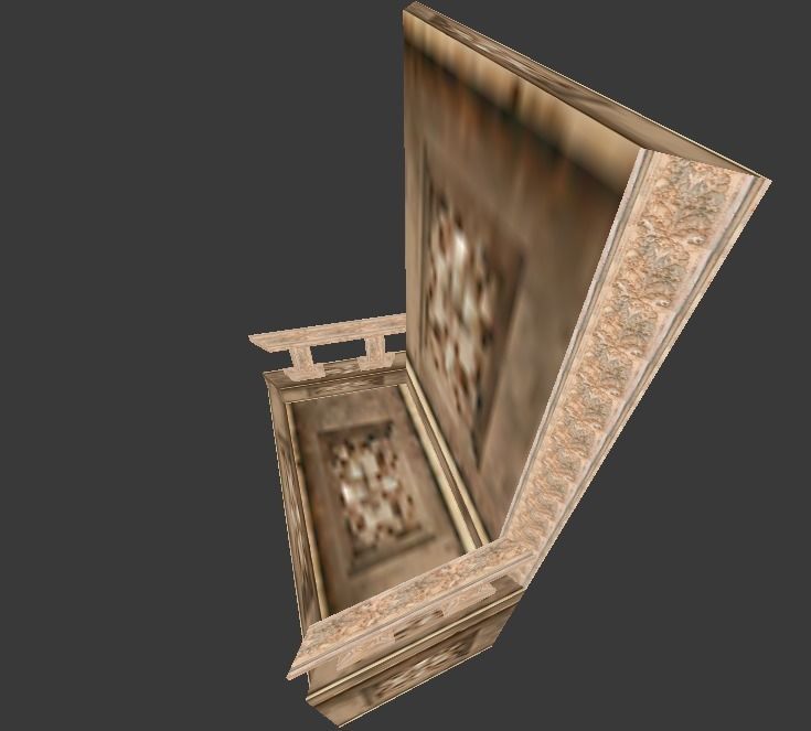 Gerudo Palace Platform Free low-poly 3D model_7