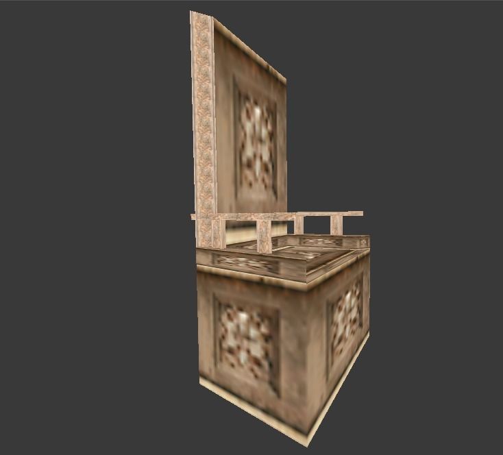 Gerudo Palace Platform Free low-poly 3D model_3