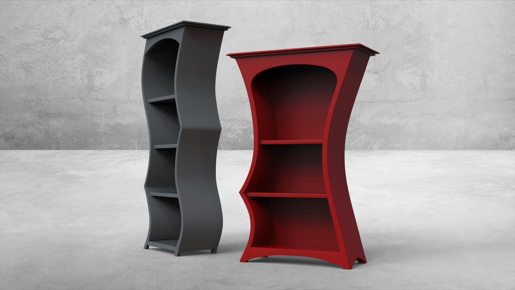 Dancing Shelves 3D model_7