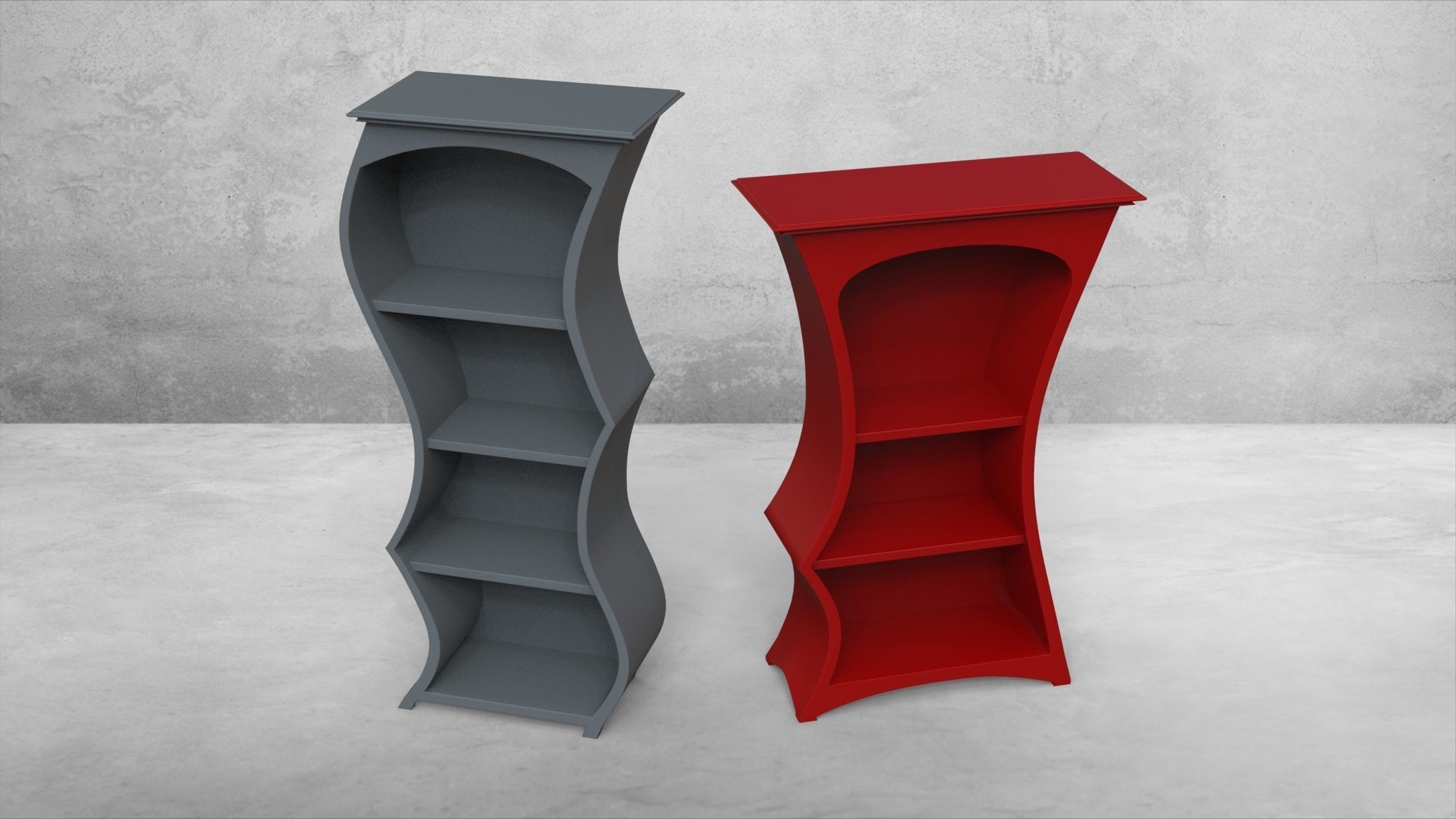 Dancing Shelves 3D model_13