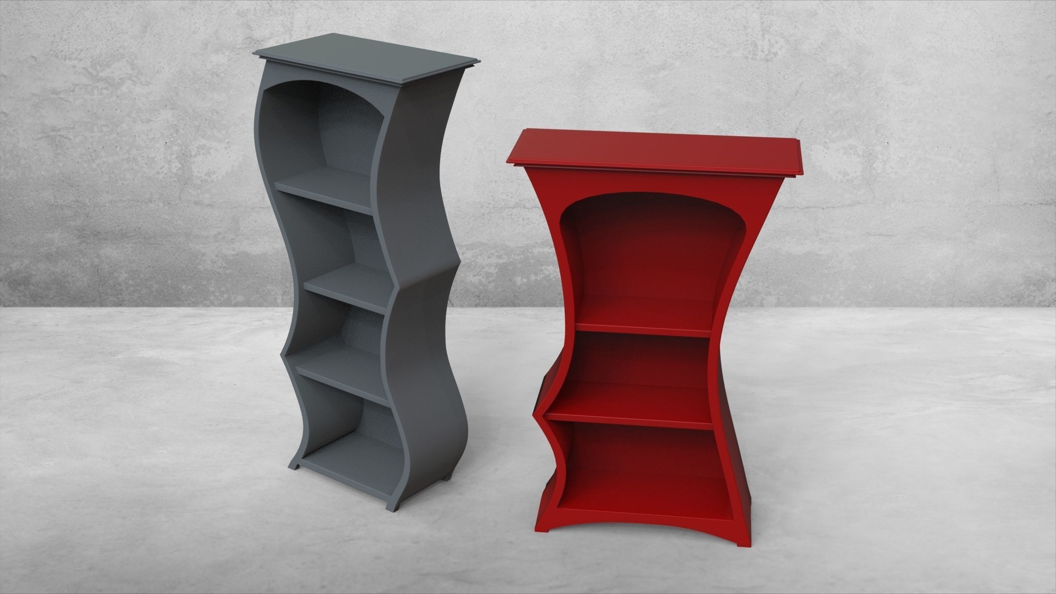 Dancing Shelves 3D model_15