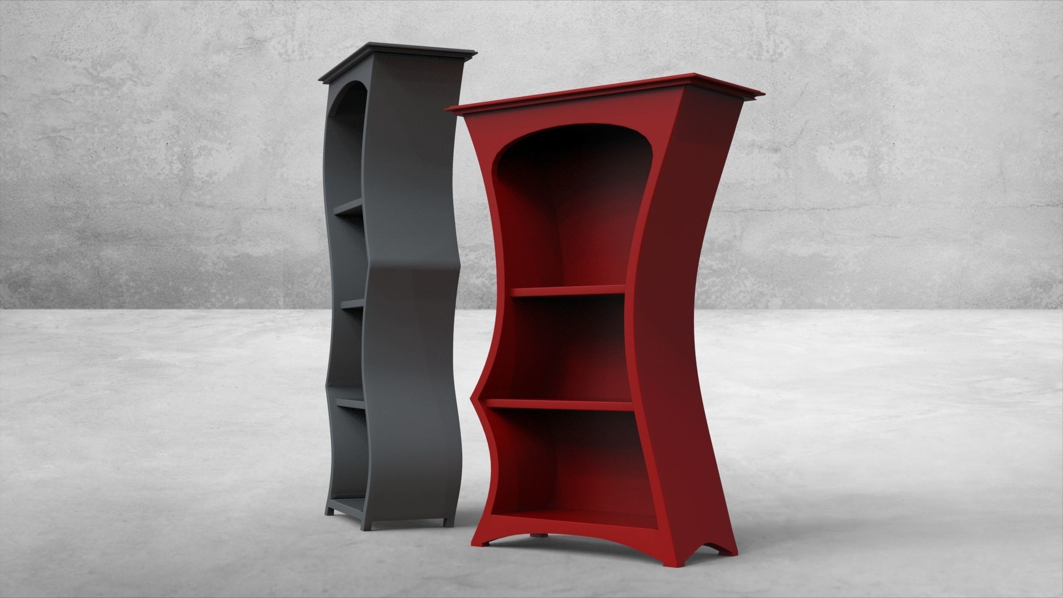 Dancing Shelves 3D model_9