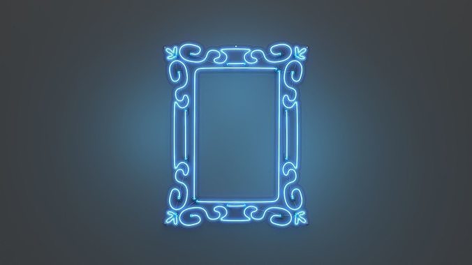 Picture Frame 4 - Neon Sign 3D model