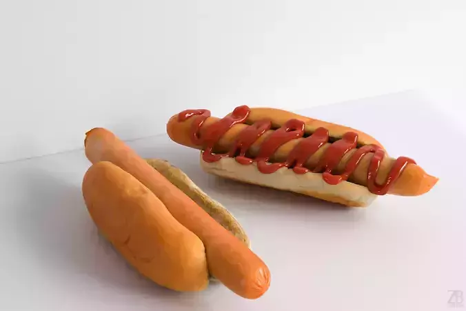 Hot Dog 3D model