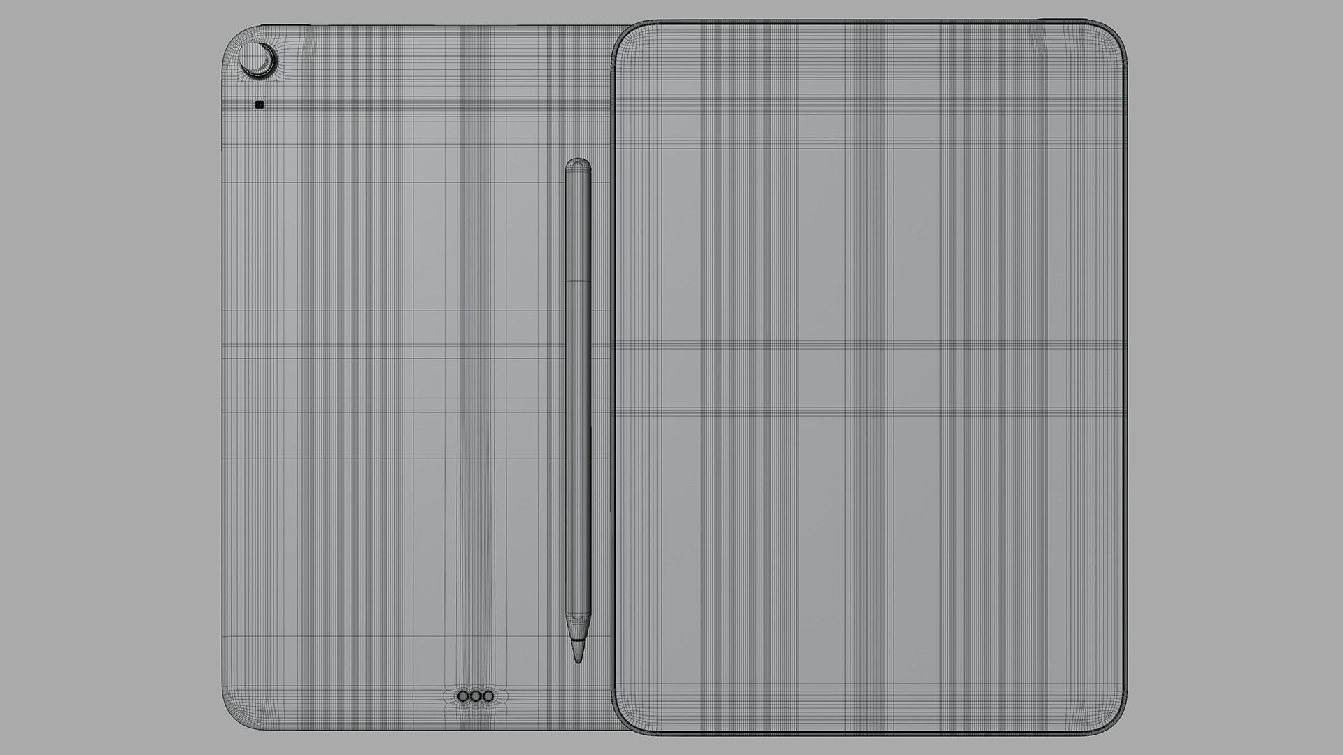 iPad Air Starlight 2022 3D model_13