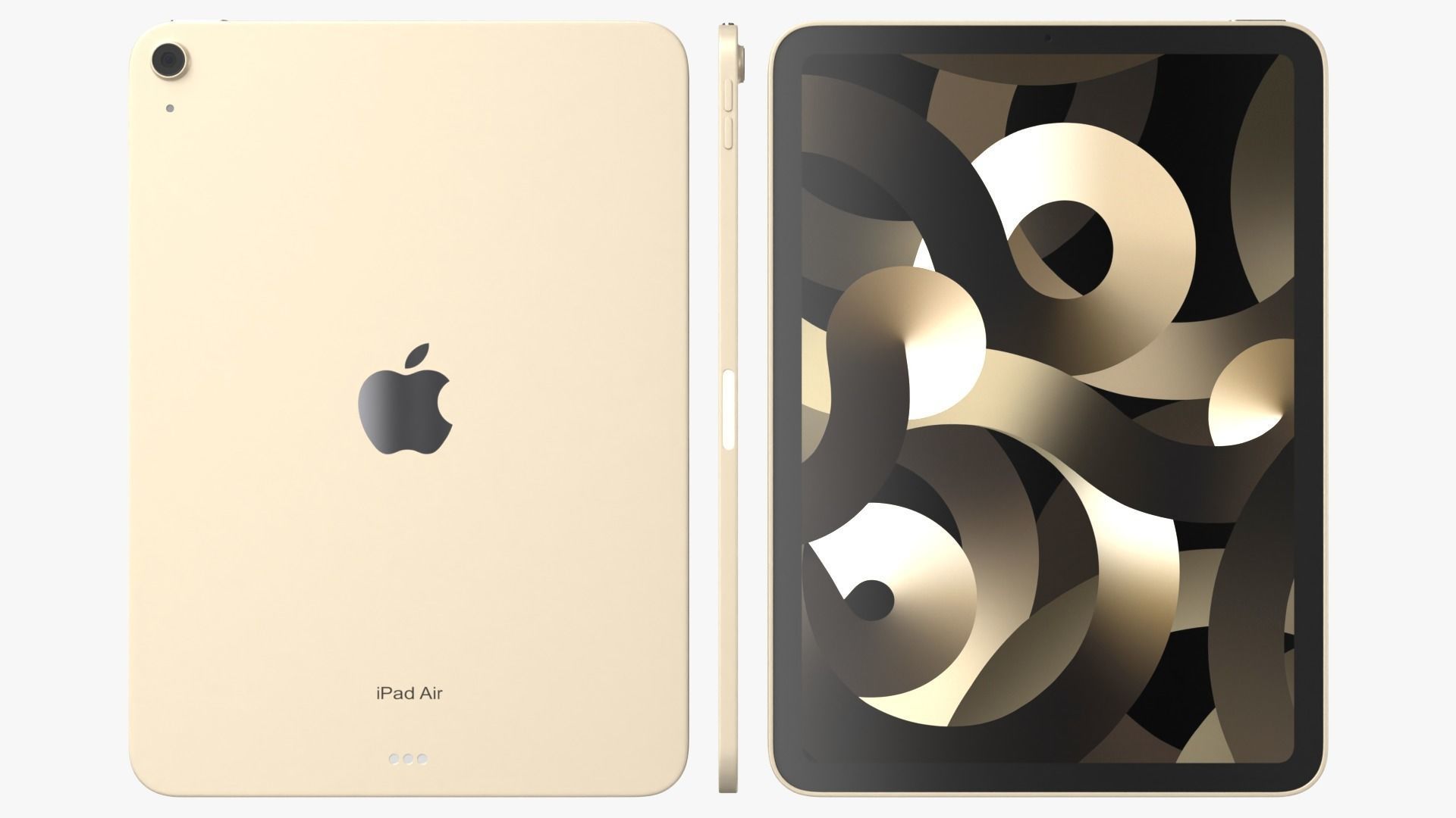 iPad Air Starlight 2022 3D model_5