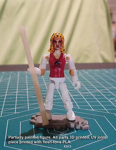 Mega Construx compatible Thundercats Cheetara figure - Custom 3D print model
