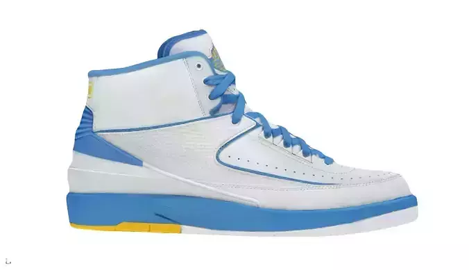 Air Jordan 2 Melo White Varsity Maize University Blue
