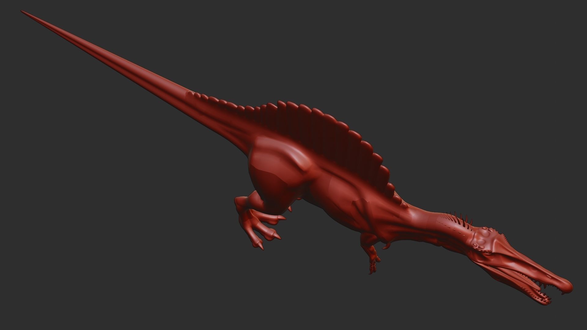 Spinosaur 3D Model dinosaur 3D model_3