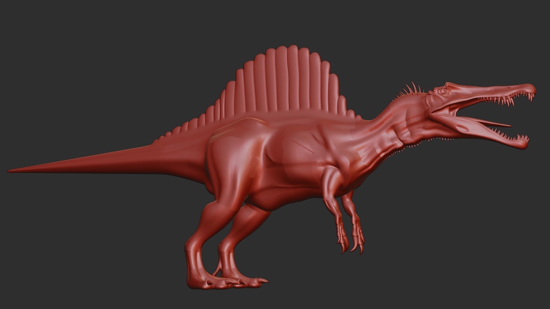 Spinosaur 3D Model dinosaur 3D model_4