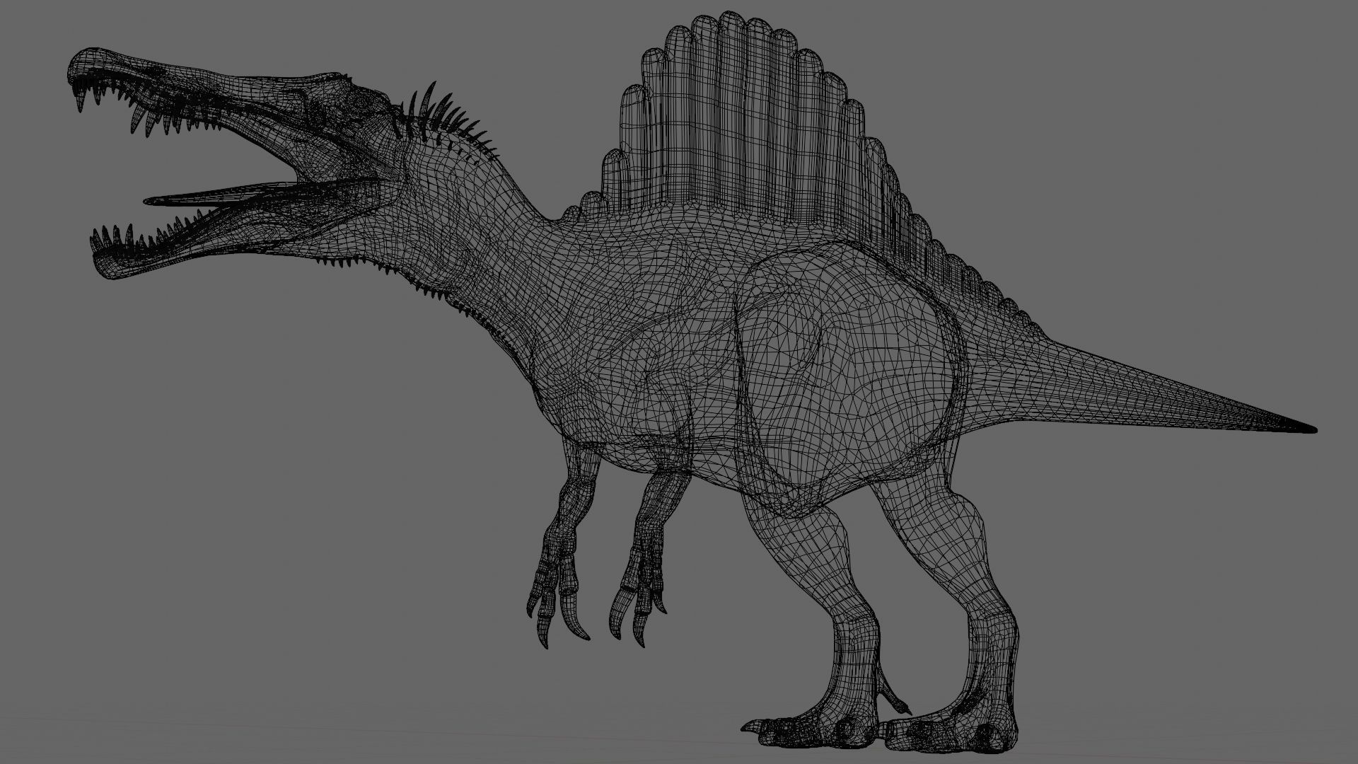 Spinosaur 3D Model dinosaur 3D model_2