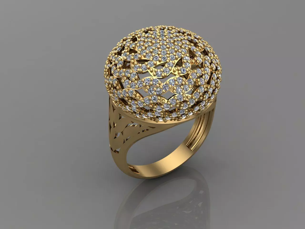 Women Ring With Stone 3DM Mix Print Model 3D print model_0