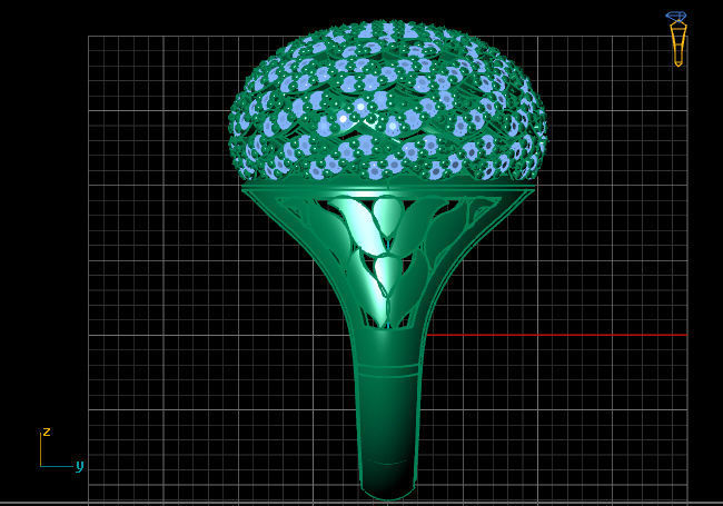 Women Ring With Stone 3DM Mix Print Model 3D print model_4