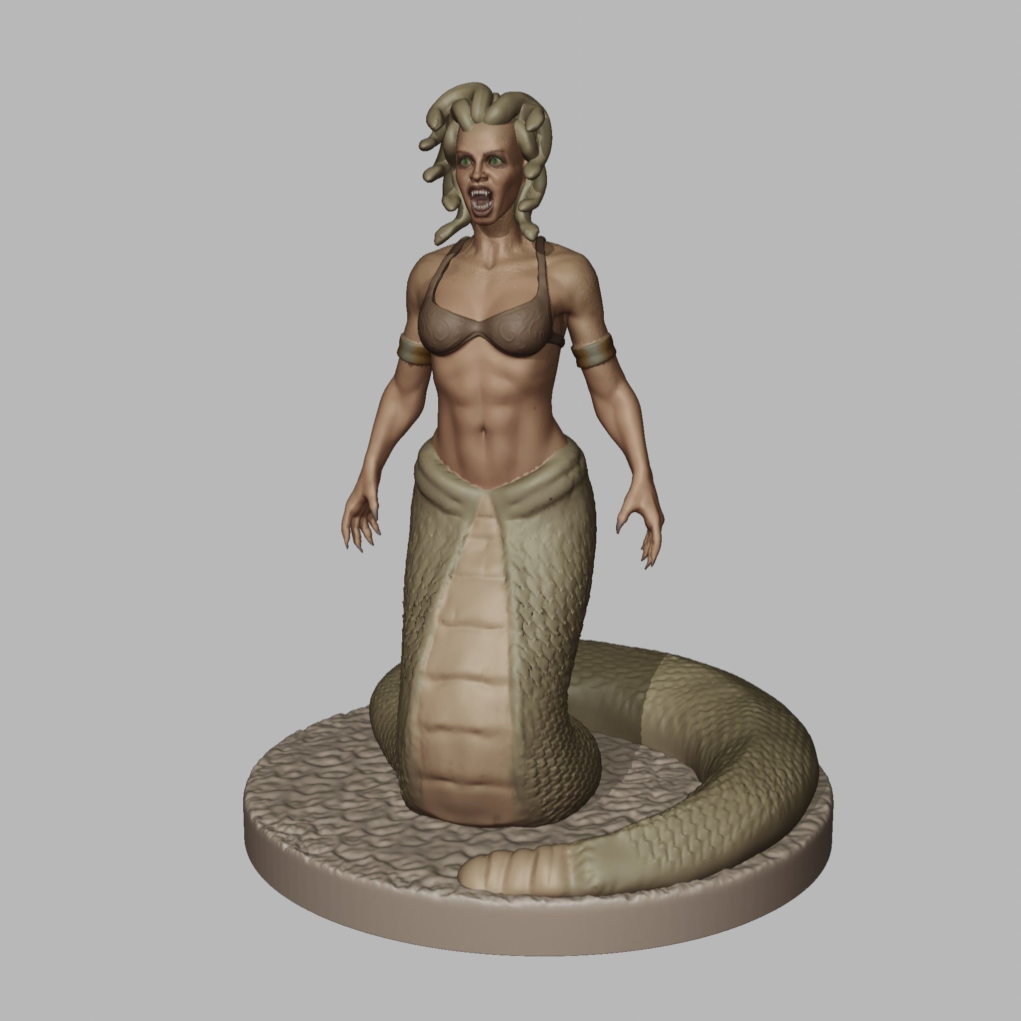 Medusa 3D print model_3