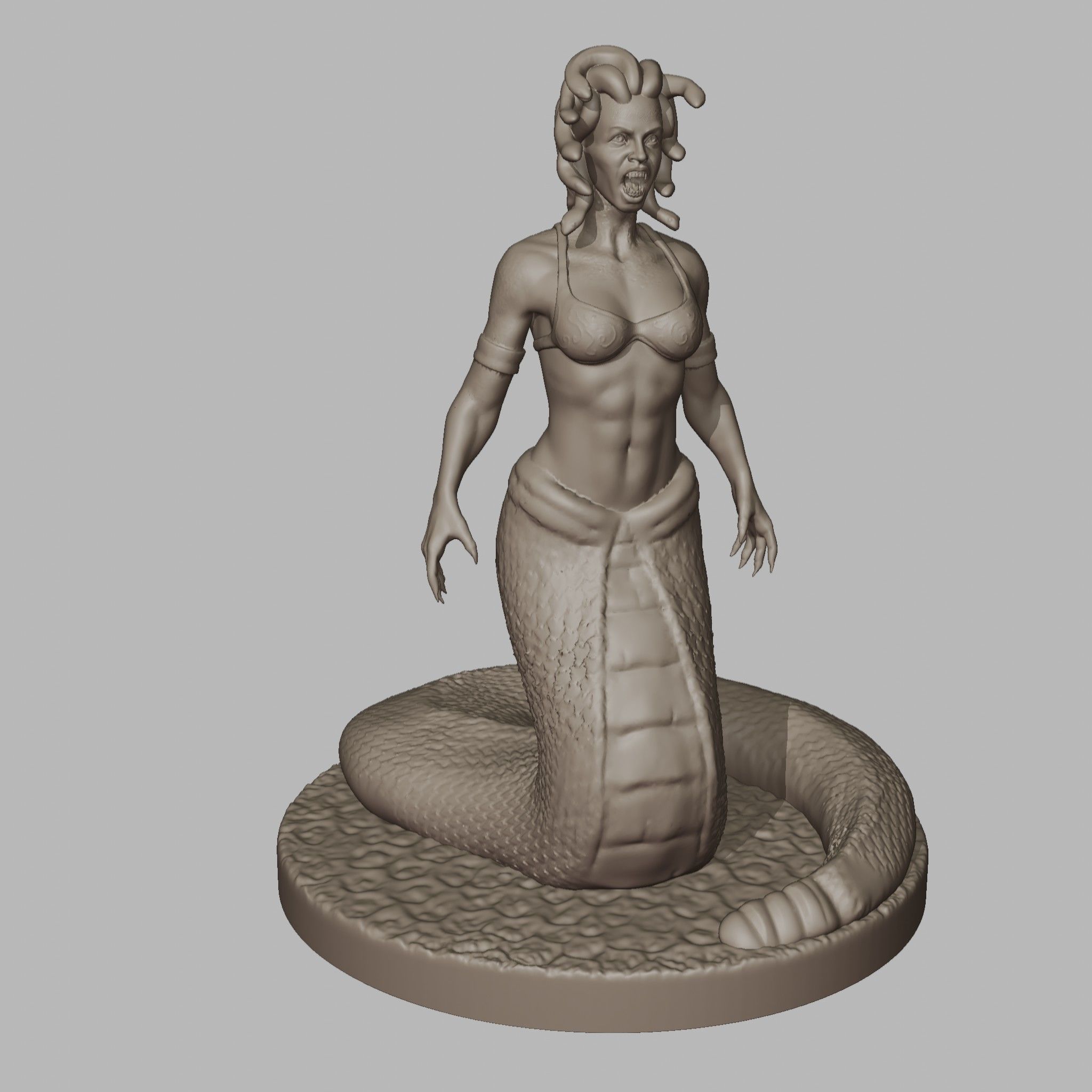 Medusa 3D print model_7