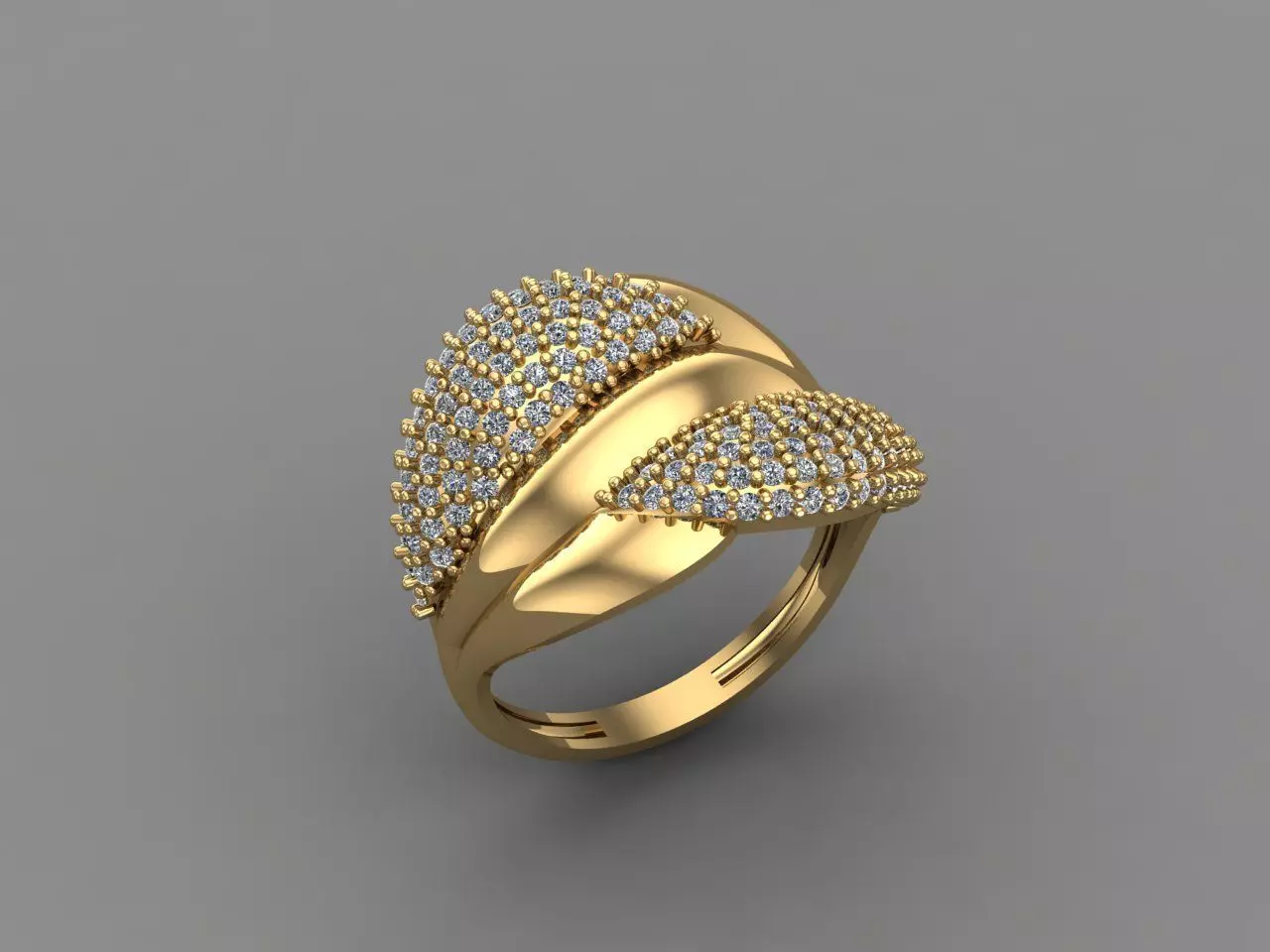 Women Ring With Stone 3DM Mix Print Model 3D print model_0
