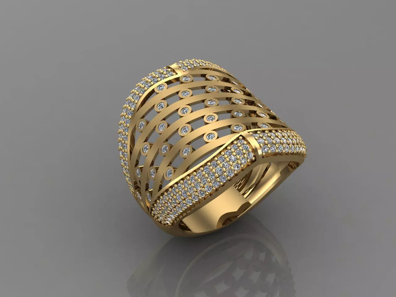 Women Ring With Stone 3DM Mix Print Model 3D print model_0
