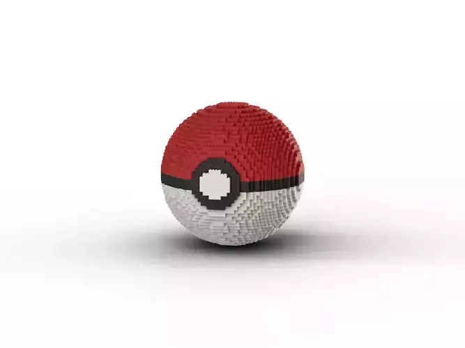 legoball2 pokeball made of lego bricks