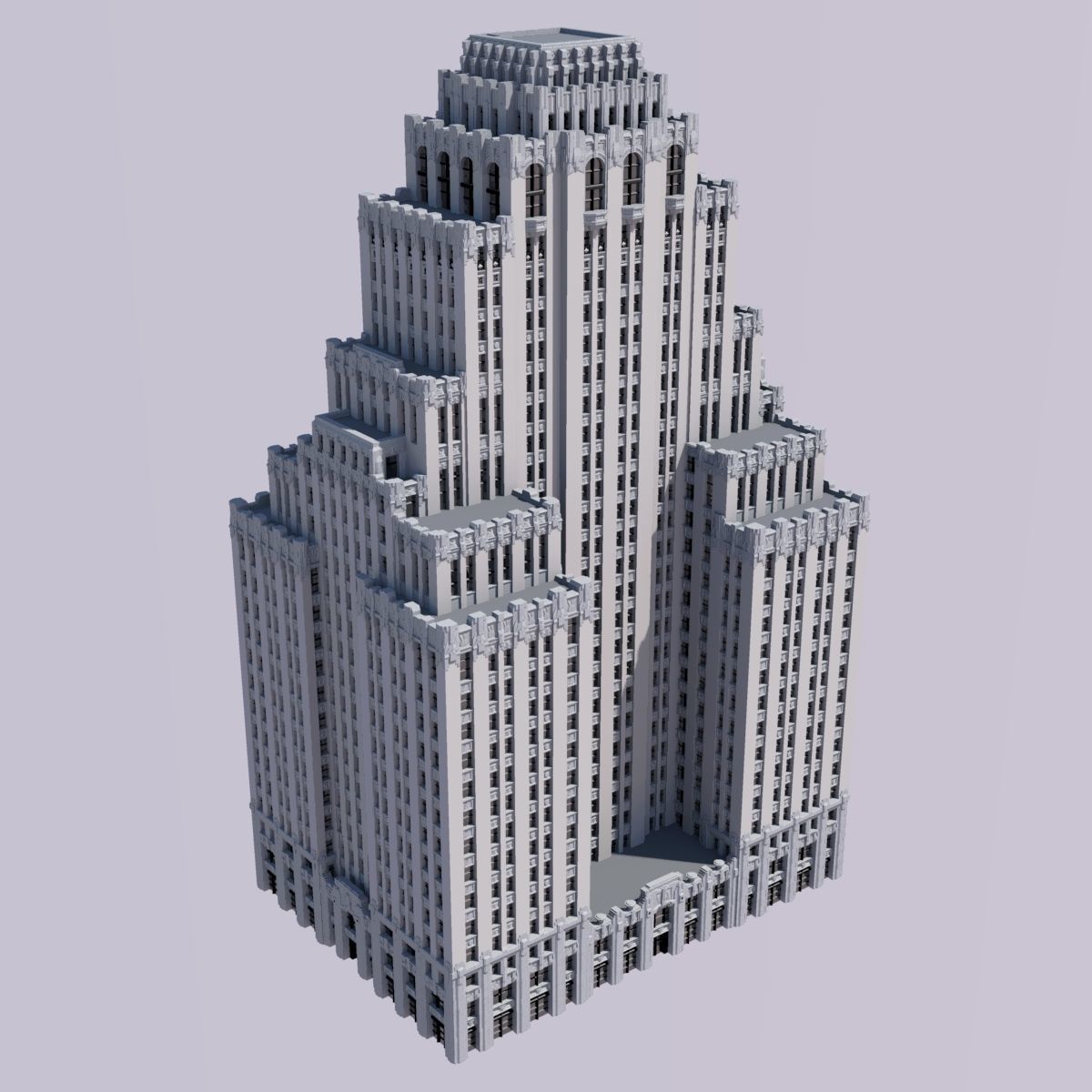 Park Plaza Hotel 3D print model_2