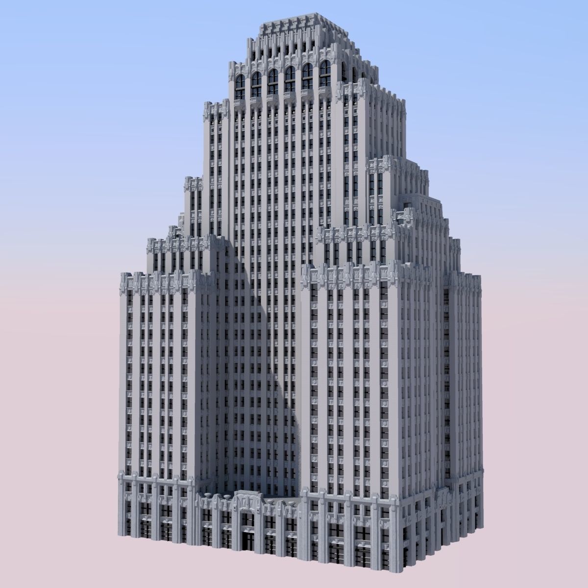 Park Plaza Hotel 3D print model_1