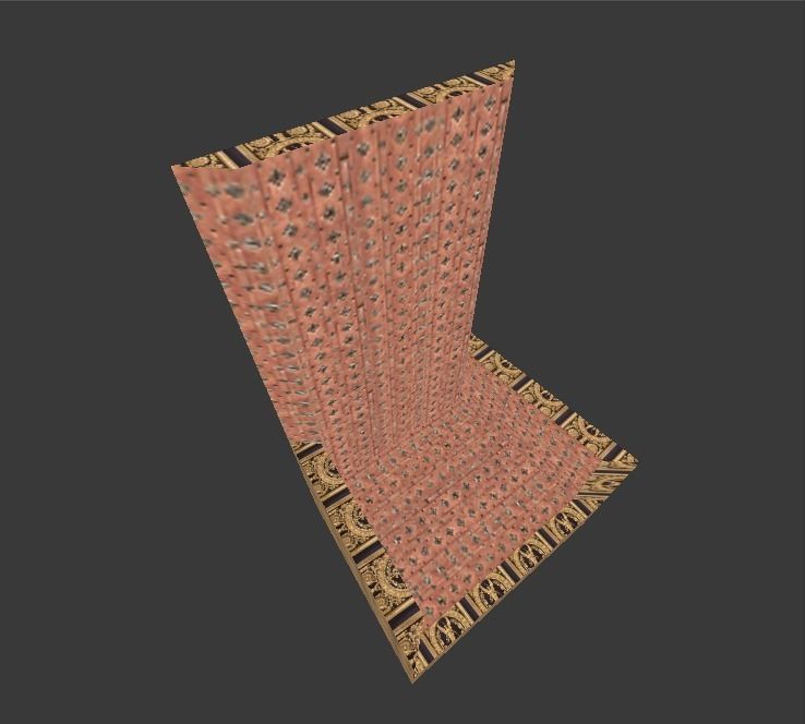 Gerudo Palace Throne Free low-poly 3D model_7