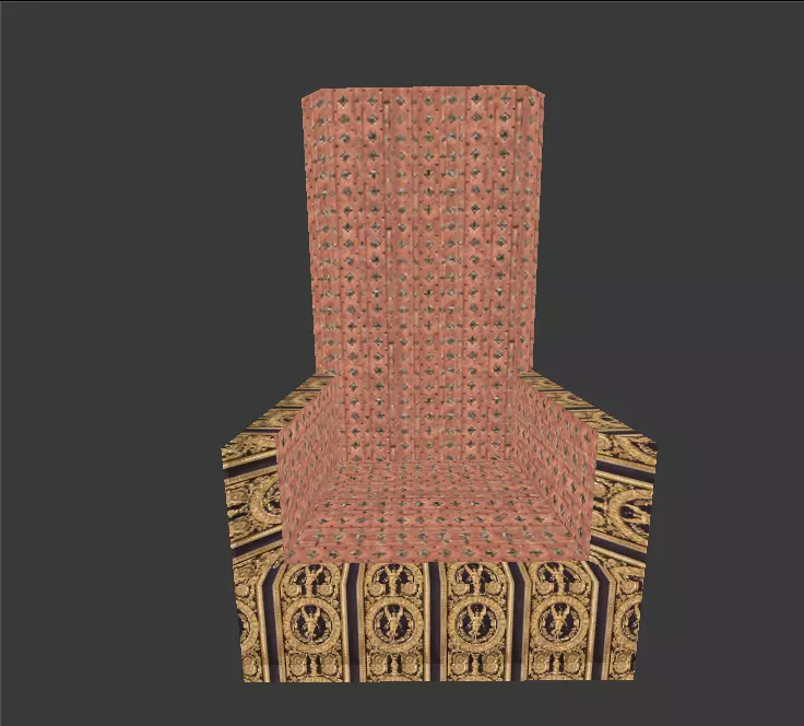 Gerudo Palace Throne Free low-poly 3D model_0