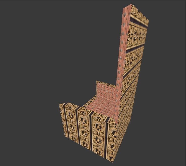 Gerudo Palace Throne Free low-poly 3D model_4