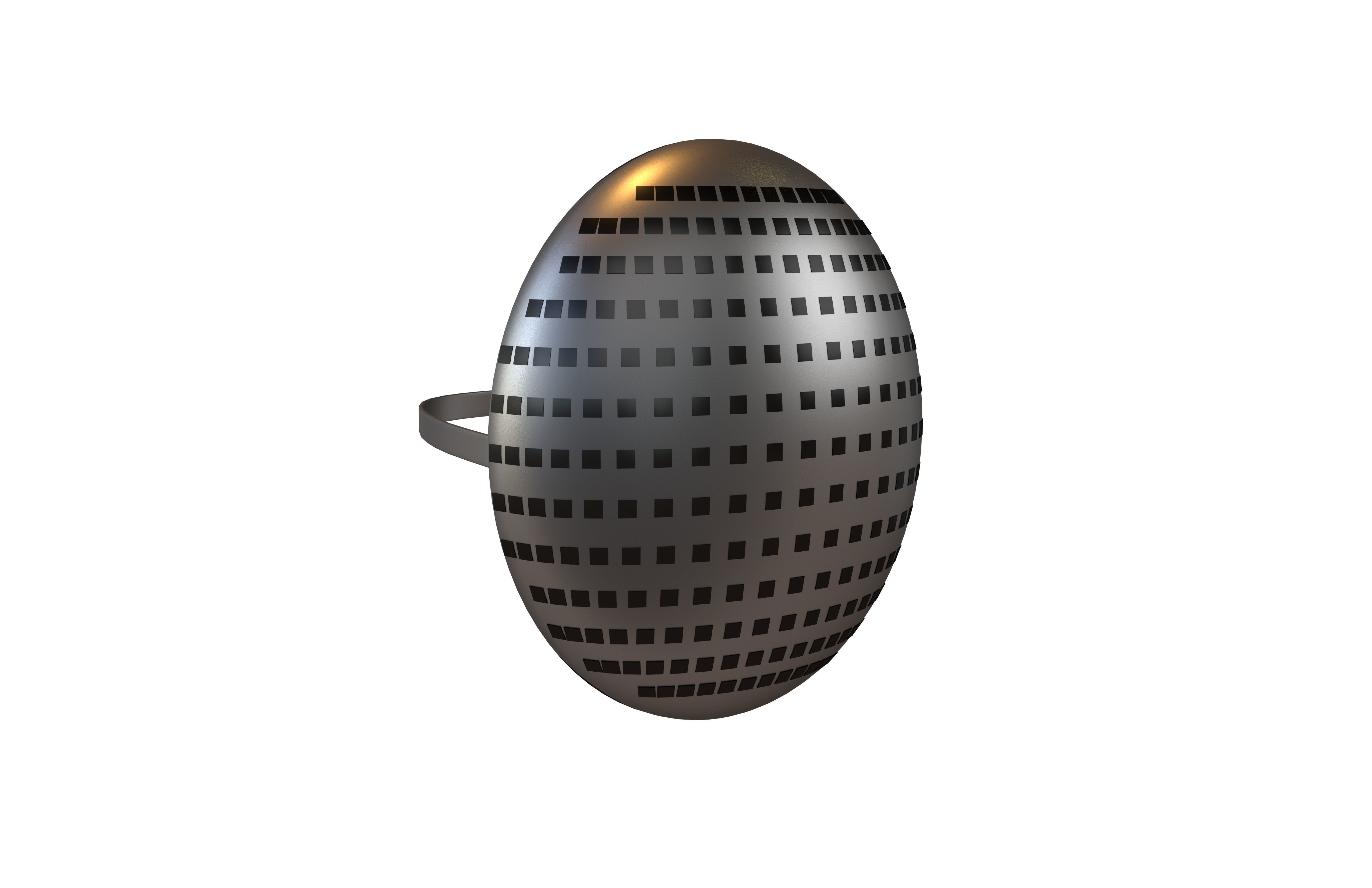 Future Technology Mask v1 001 Low-poly 3D model_1