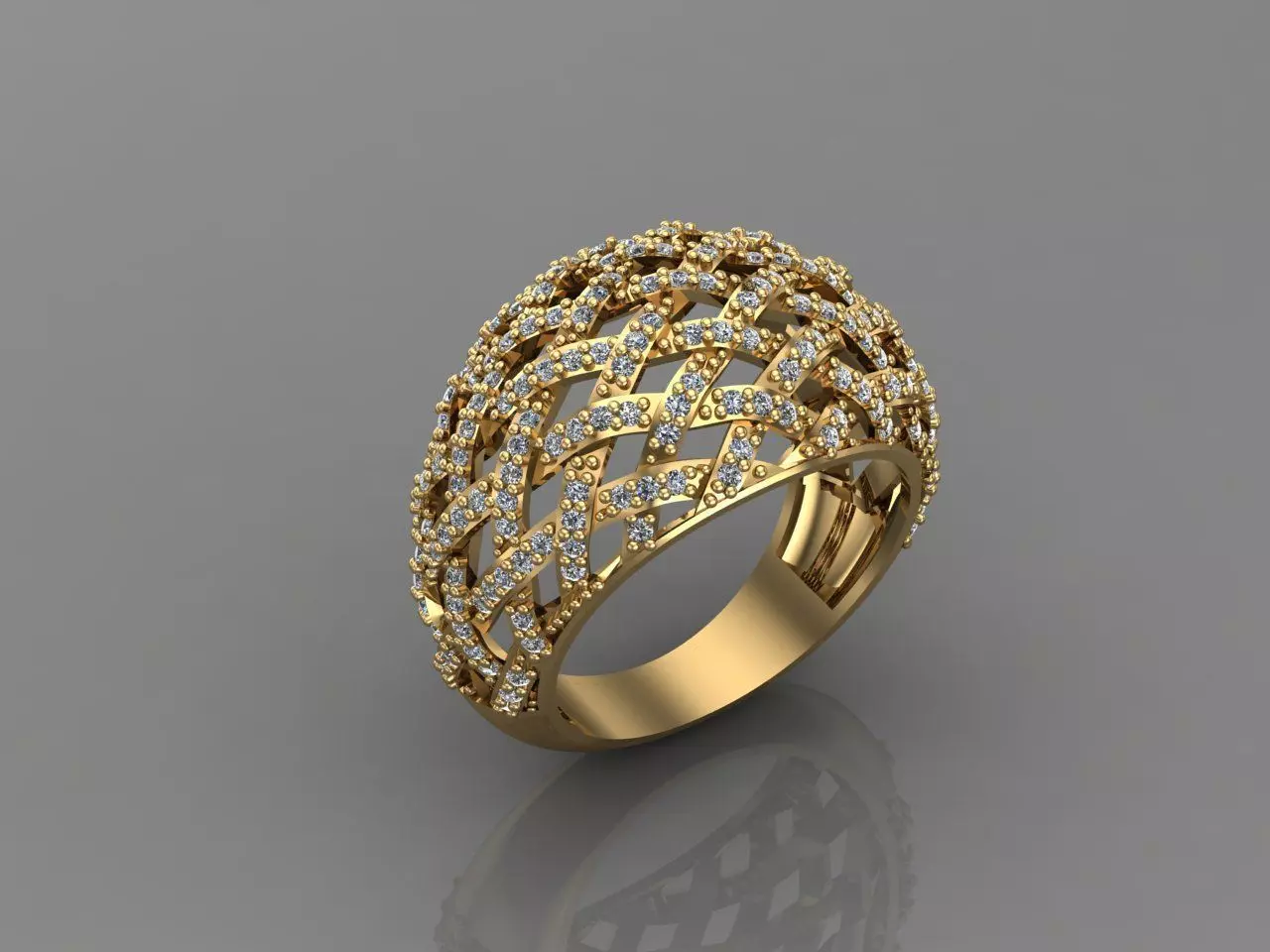 Women Ring With Stone 3DM Mix Print Model 3D print model_0