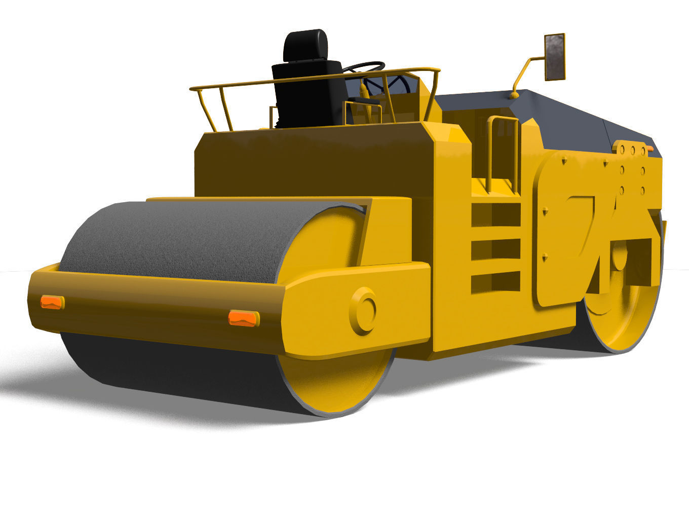 road roller 3D model_5