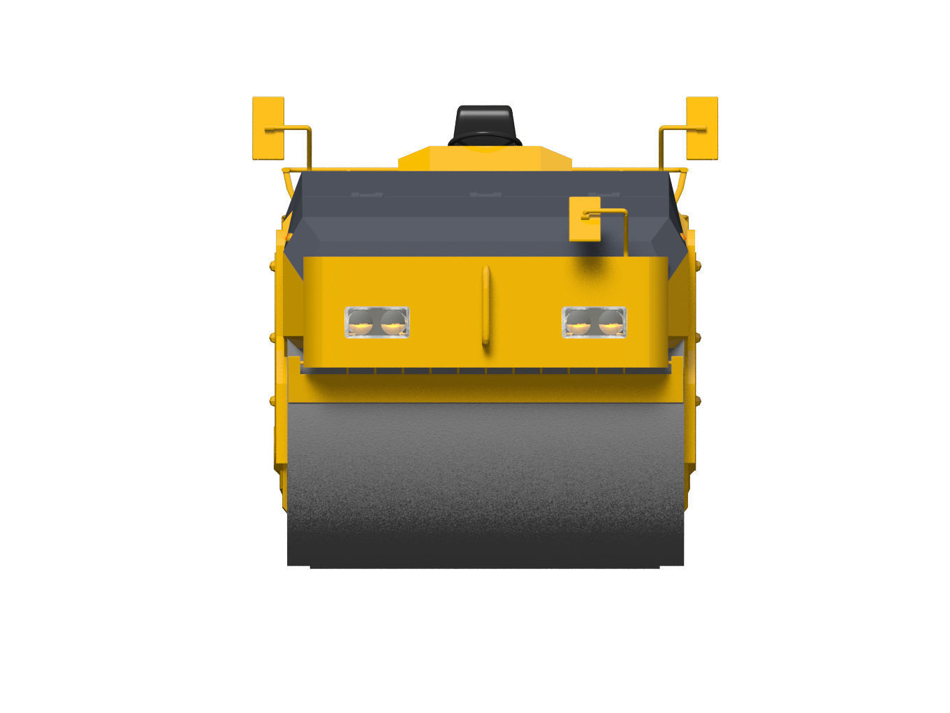 road roller 3D model_7