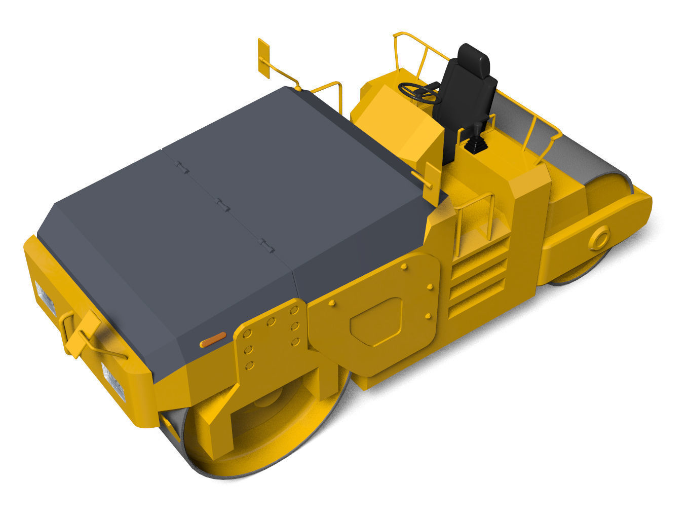 road roller 3D model_1
