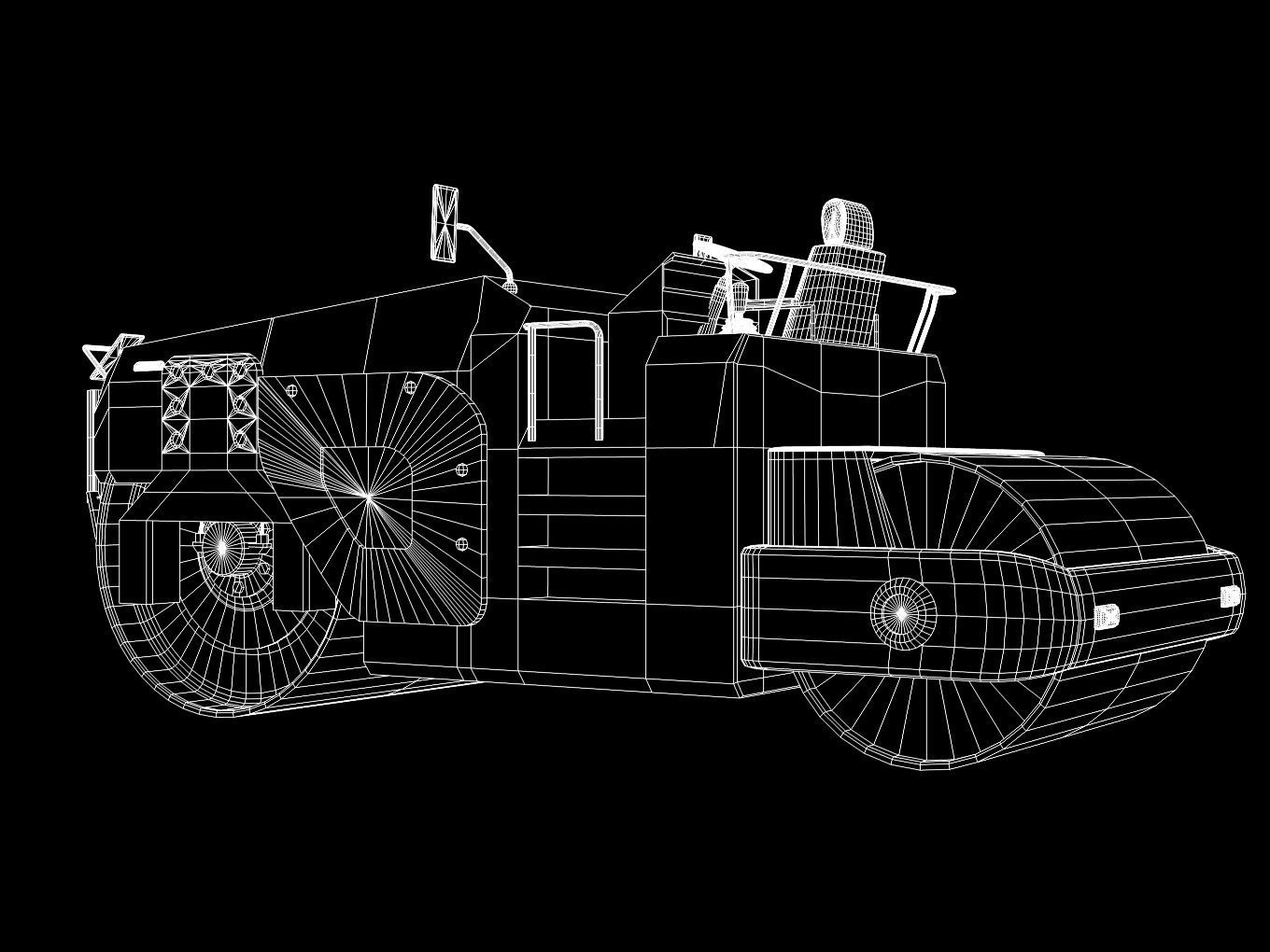 road roller 3D model_11