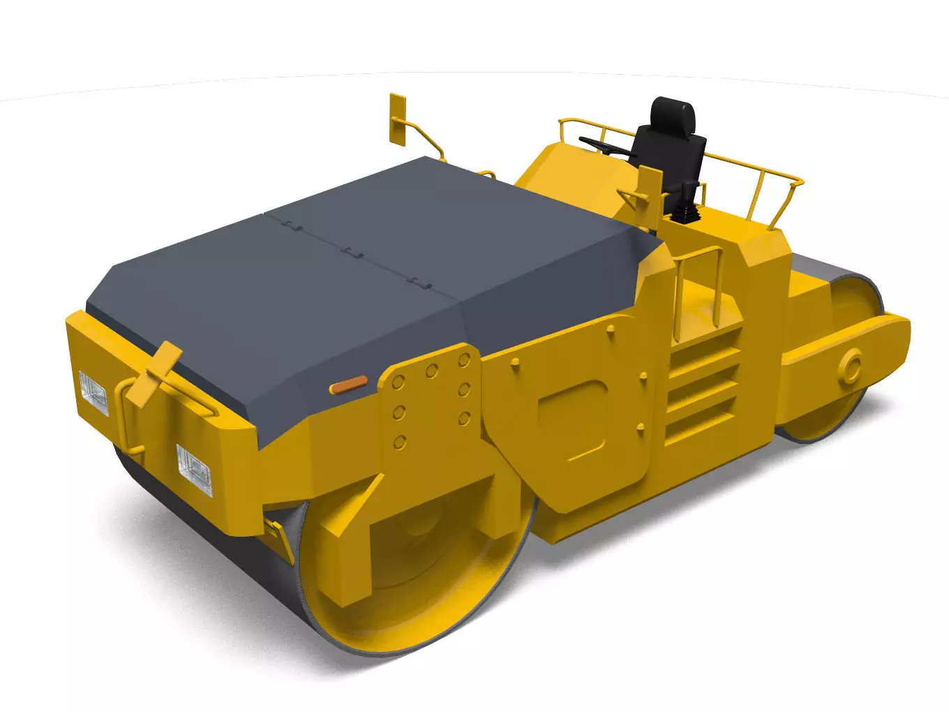 road roller 3D model_0
