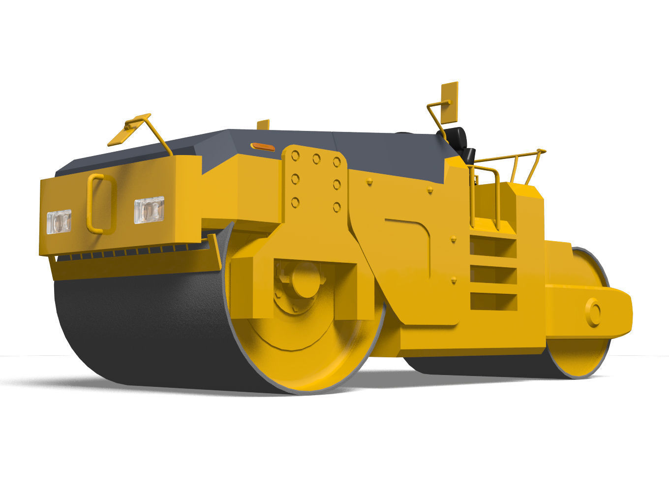 road roller 3D model_3