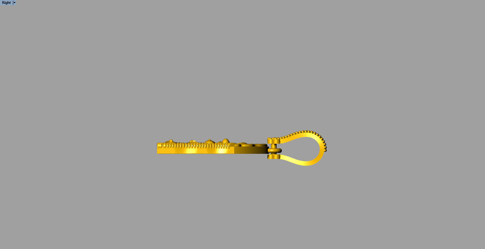 ethnic kali Mata oxidize pendant  3D print model_5