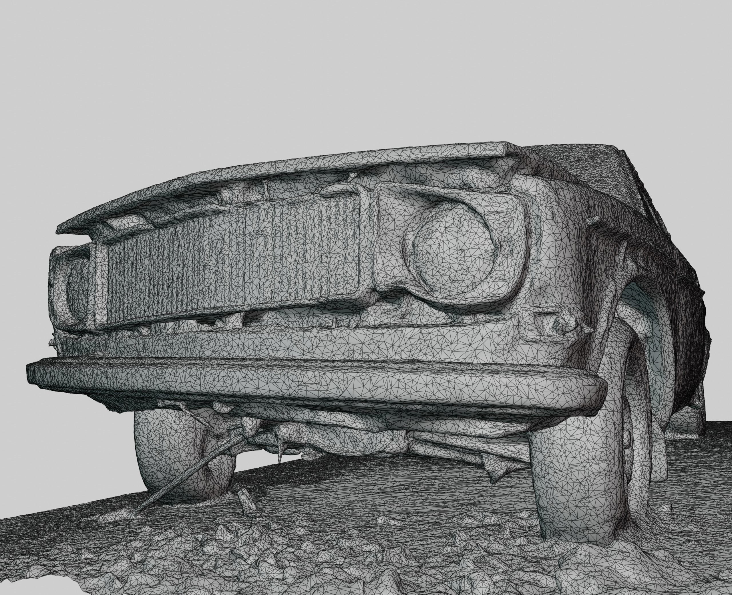 volvo 142 raw scan 3D model | CGTrader