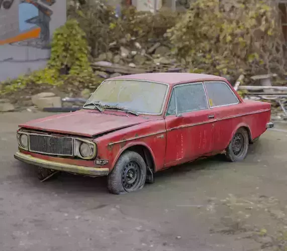 volvo 142 raw scan 3D model
