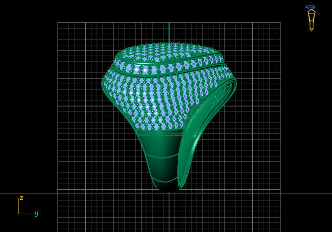 Women Ring With Stone 3DM Mix Print Model 3D print model_4