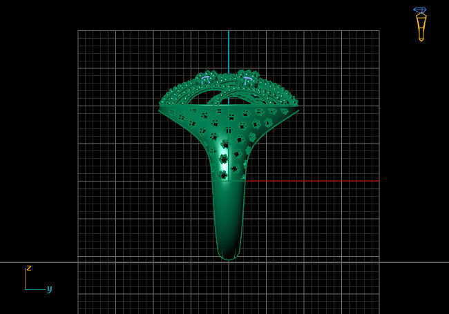 Women Ring With Stone 3DM Mix Print Model 3D print model_4